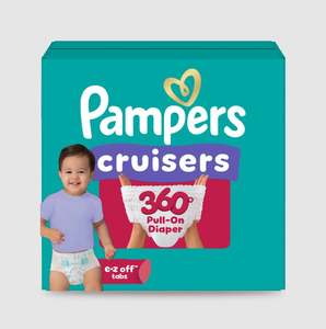 Couches jetables pour bébé Pamper Pull On Cruisers 360 Fit taille 3, quantité pour 2 mois (2 x 168 unités) avec soin doux à base d'eau pour bébé - Product Image 2