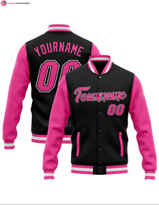 Streetwear brodé avec LOGO du dos et des manches personnalisé OEM Manteau de vestes d'université Letterman vintage de baseball de grande taille pour hommes - Product Image 3