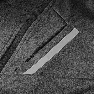 Sweat-shirt de sport décontracté à fermeture éclair pour hommes, survêtement à manches longues avec coupe décontractée, vêtements d'hiver - Product Image 4
