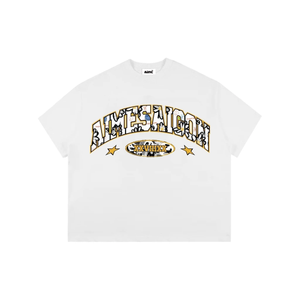 ODM OEM T-shirt unisexe oversize Boxy imprimé vêtements broderie courte longueur version grande taille fabriqué au Vietnam pour adolescents hommes - Product Image 1