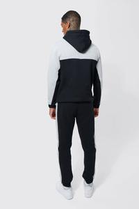 ชุดวอร์ม2026มีฮู้ดสำหรับผู้ชายชุดวอร์มผ้าโพลีเอสเตอร์บล็อกสีสำหรับฤดูใบไม้ร่วงและฤดูหนาวพร้อมลายแบบสวมหัวชุดวิ่งแห้งเร็ว - Product Image 6