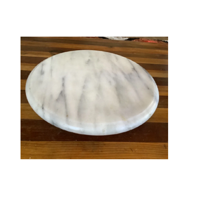 Marbre Lazy Susan étagère à épices en verre Style organisateur de maquillage plateau de service taille personnalisée et produit de vente artisanat naturel - Product Image 1