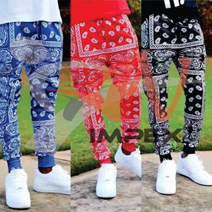 Pantalon décontracté avec logo personnalisé imprimé pour hommes Pantalon de haute qualité avec matériau flexible - Product Image 2