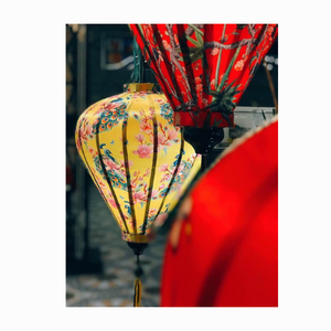 Linterna de seda de bambú para exteriores, tela vietnamita colgante para exteriores, linternas Hoi An coloridas para decoración de restaurante - Product Image 5