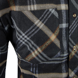 : Chemise en flanelle à manches longues pour hommes avec renfort en Kevlar personnalisé et caractéristiques de protection ignifuges - Product Image 4