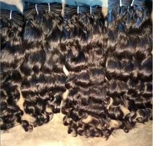 Extensions de cheveux humains indiens bruts de qualité supérieure Perruque naturelle Weave Machine Trame Bundles Wholesale Export - Product Image 2