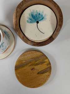 Best Seller Resin and Wood <b>Coaster</b> Set for Modern Dining Spaces stone <b>coasters</b> - Product Image 5