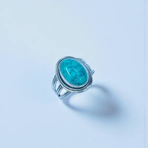 Bagues en argent fin faites à la main avec pierre précieuse turquoise, prix de gros, bagues et bijoux en argent sterling 925 - Product Image 2