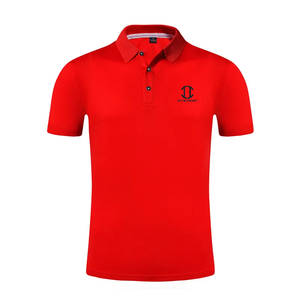 Chemises d'été décontractées pour hommes en tricot imprimé 100% coton brodé à séchage rapide respirantes à manches courtes pour le golf, le football et le tennis - Product Image 6