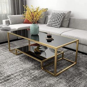 Mesa de centro de metal resistente y duradera con base fuerte y mesa espaciosa para guardar libros y bebidas - Product Image 2