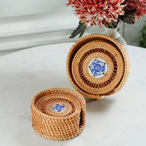 Juego de Posavasos de Madera Vintage Clásicos Irregulares Hechos a Mano, Ecológicos, Tamaño Personalizado para Taza de Té, Venta al por Mayor - Product Image 4