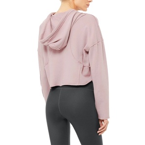 Sudaderas con Capucha de Color Sólido para Mujer, Manga Larga, Algodón, Secado Rápido, Transpirables, Estilo Casual, Bolsillo Delantero, Otoño/Invierno - Product Image 4