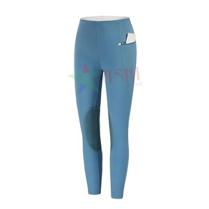 Gran oferta de mallas técnicas ajustadas para damas, mallas de nailon para deportes ecuestres con Material de silicona, pantalones para montar a caballo - Product Image 1