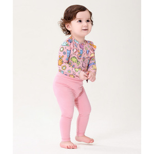 Ensemble de vêtements en tricot de bambou avec pantalon long, style doux et club, 2 pièces pour le printemps/été - Product Image 4