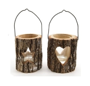 Portavelas de madera con forma de corazón de diseño personalizado, vajilla decorativa, portavelas de té elegante, portavelas de madera - Product Image 3