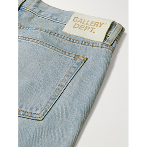 Homme 100% coton Denim droit Hip Hop jean hiver coupe évasée fabriqué à la main moustaches pantalon ample Vintage lavage jean bas quantité minimale de commande - Product Image 5