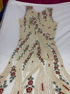 Vestido de Noche de Tela Pesada Hecho a Mano para Bodas y Fiestas Nupciales con Cuentas de Red y Bordado de Lentejuelas, Nuevo Estilo - Product Image 4