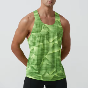 Ropa de gimnasio de alta calidad para hombre, camiseta sin mangas ajustada de secado rápido, ropa deportiva ligera de verano, camiseta activa deportiva personalizada - Product Image 1