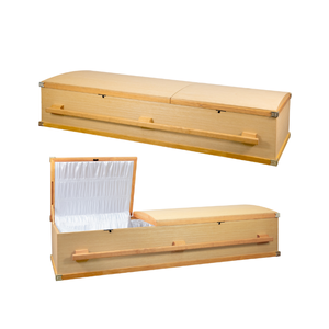 Ataúdes y ataúdes Ataúd de madera Elegante Funeral Mejor precio Ataúd de cremación Ataúd Fábrica Fabricante de Vietnam - Product Image 5