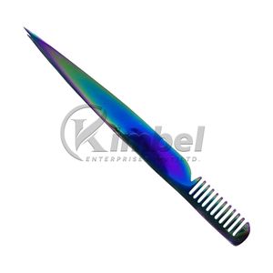 แหนบต่อขนตา KIMBEL KE-ET-1076 รุ่น Professional ผลิตจากสแตนเลสเคลือบทองพลาสม่า ปลายเรียบเนียน จัดเรียงตัวอย่างสมบูรณ์แบบ คุณภาพสูง - Product Image 6