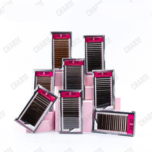 CharmLash, bandeja de embalaje personalizada, pestañas marrones y negras, extensiones de pestañas de volumen marrón, venta al por mayor, pestañas de marca privada - Product Image 4