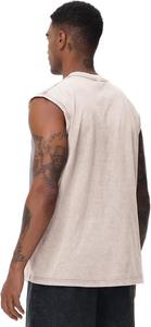 Camiseta sin mangas lavada con ácido para hombre de calidad de lujo, ropa de calle de moda de algodón 100%, Camisa sin mangas, duradera, cómoda y elegante - Product Image 4