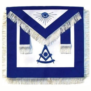 Tabliers à franges tressées bleu maçonnique Regalia - Product Image 1