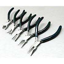 Herramientas manuales para hacer joyas, alicates de punta plana de acero inoxidable verde, certificado CE, garantía de 3 años, clase I - Product Image 4