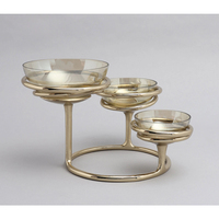 Drielaags Decoratieve Tribune Chocoladekom Voor Snacks Fruit En Droog Fruit Elegante Glazen Chocoladeschaal