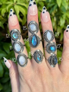 Anillo de Labradorita Hecho a Mano en Plata de Ley 925 con Gema Ovalada, Joyería de Aniversario, Regalo para Ella, Joyería de Labradorita - Product Image 3