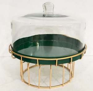 100% sécurité alimentaire nacre incrustation bois résine gâteau support à la main Dessert et chocolat servant piédestal gâteau outils - Product Image 1