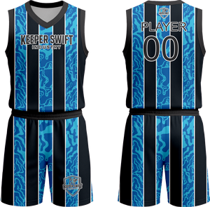 Uniforme de Baloncesto Hecho en Pakistán, Camiseta de Equipo y Pantalones Cortos Sublimados, Color Personalizado, Nuevo Diseño, Logotipo Personalizado - Product Image 1