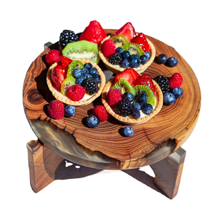 Handcrafted Wooden Resin <b>Cake</b> <b>Stand</b> Elegant Display <b>for</b> Parties & Events Rustic Wood & Resin <b>Cake</b> <b>Stand</b> On <b>Sale</b> - Product Image 1