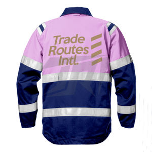 Vestes de vêtements de travail de sécurité personnalisables avec bandes de sécurité réfléchissantes Polyester durable OEM B2B Commandes en gros Support avec logo personnalisé - Product Image 6