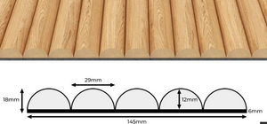Molduras de Madera Maciza Acanaladas para Puertas - Product Image 6