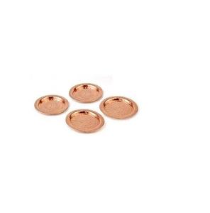 Antique Handcrafted Copper Coaster Set of 4 Hammered Design Made of Pure Copper for Customized Size <b>Cheap</b> Price - Product Image 2