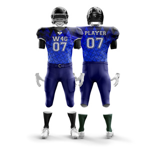 Conjuntos de Uniformes de Fútbol Americano Unisex W4G Personalizados, 100% Poliéster, Impresión por Transferencia de Calor, Transpirables, Tallas Grandes, Conjunto de Alta Calidad - Product Image 4