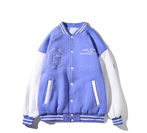 Veste universitaire imprimée en 3D, vente en gros de vestes coupe-vent avec logo personnalisé, fabricant de vestes Letterman pour femmes - Product Image 1