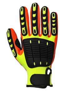 ถุงมือป้องกันแรงกระแทกถุงมือ TPR ทำงานปลอดภัยทนน้ำมันและก๊าซ - Product Image 4