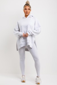 Streetwear Custom Cotton Polyester Streetwear <b>White</b> Color <b>Oversized</b> Classic Hooded <b>Hoodie</b> & Sweatshirts for Women's - Product Image 3