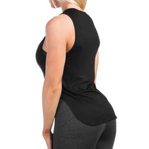 เสื้อยืดออกกำลังกายผ้าฝ้าย2025แขนกุดสำหรับผู้หญิงเสื้อยืดฟิตเนสไซส์ใหญ่พิเศษทรงหลวมลำลองสำหรับฤดูร้อน - Product Image 2