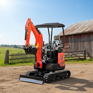 Mini-excavatrice sur chenilles, pese 6 tonnes en état de marche, excavatrice compacte pour la construction, l'agriculture et l'aménagement paysager - Product Image 4