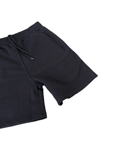 Vêtements actifs Fitness Gym entraînement Shorts de sport pour hommes coton français éponge respirant noir sueur court été Streetwear survêtement - Product Image 3