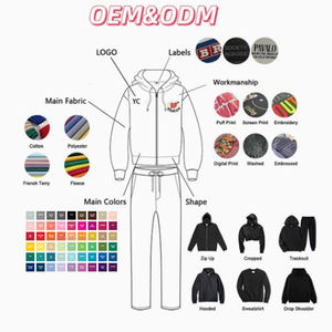 Moda de otoño, ropa de calle, chándal acampanado Sun Fade, estilo Vintage, ajuste holgado, bordado desgastado, chándales con cremallera de gran tamaño - Product Image 6