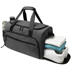 Mess Sports Custom Men Women Small Fitness Workout Gym <b>Bags</b> & Sports Duffle <b>Bag</b> with Shoes Compartment Nylon <b>30L</b>-40L Capacity - Product Image 1