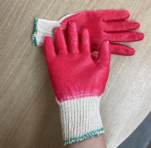 Guantes DE SEGURIDAD RECUBIERTOS de goma vietnamitas Guantes DE TRABAJO anticorte con semirevestimiento de látex para jardinería - Product Image 4