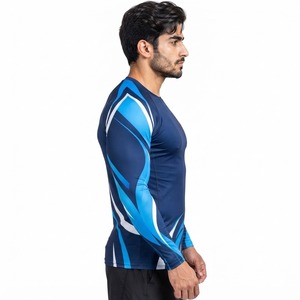 Camiseta de Compresión Deportiva para Hombre, Manga Larga, Ropa Deportiva para Entrenamiento, Fitness, Running, Ciclismo, Surf, Gimnasio - Product Image 4