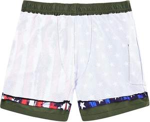 High Quality Double <b>Layer</b> Mesh Shorts-Quick Drying Eco-Friendly Custom Sublimation for Men Women. for Gym Basketball Casual - Product Image 5