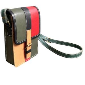 Meilleure vente Sac à bandoulière patchwork multicolore en similicuir avec doublure à carreaux Sac à main à bandoulière décontracté pour femmes d'Indonésie - Product Image 6