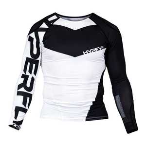 Rashguard de Jiu-Jitsu Personnalisé Haute Qualité BJJ UPF50+ Écologique Séchage Rapide Anti-UV Respirant Manches Longues Tenue d'Entraînement avec Logo - Product Image 1